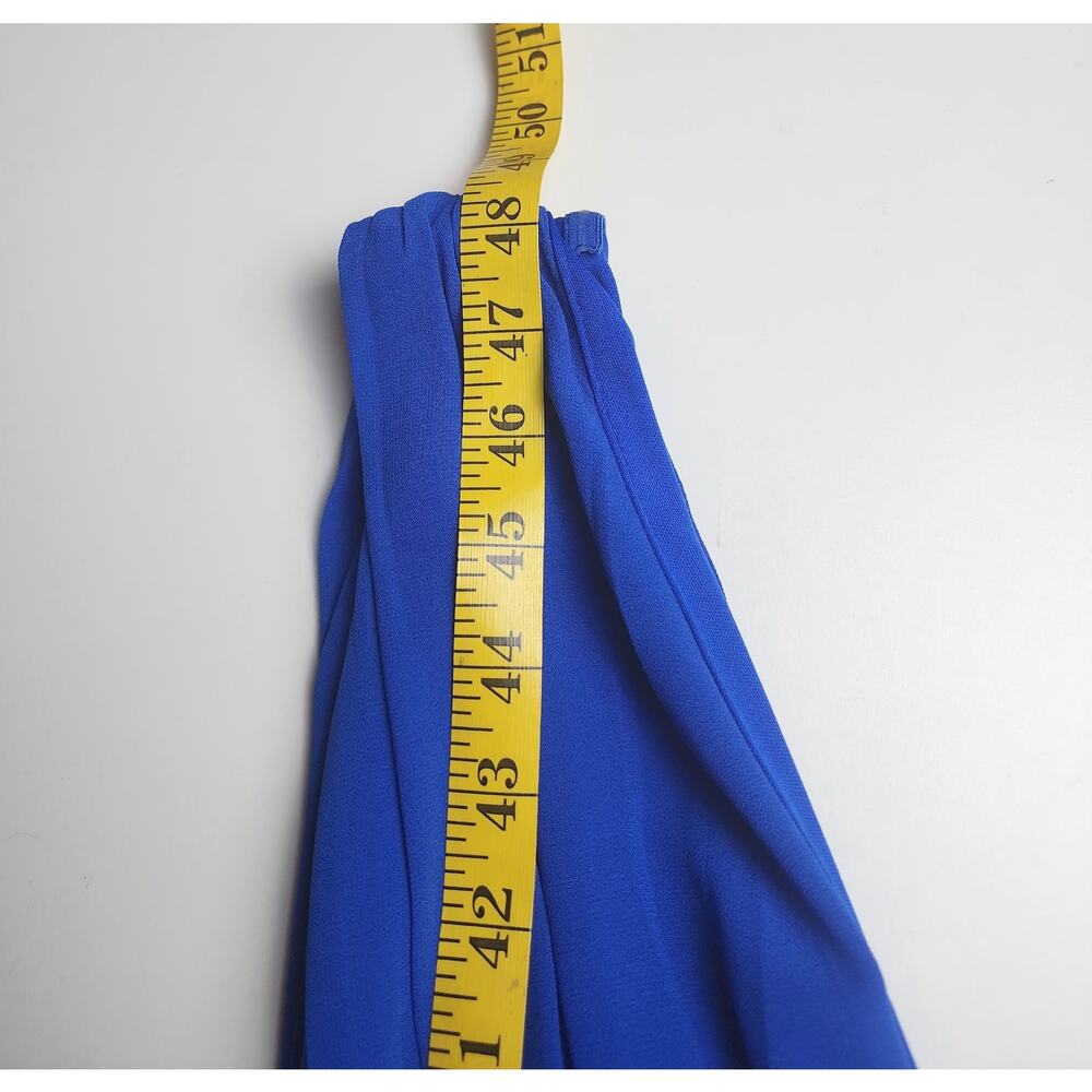 Lulus Dress Womens S Divine Dahlia Royal Blue Midi prom wedding formal cocktail - Picture 10 of 13